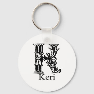 Porte-clés Monogramme fantaisie : Keri