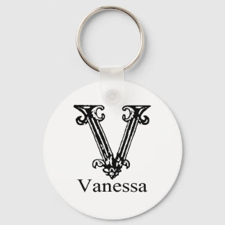 Porte-clés Monogramme fantaisie : Vanessa