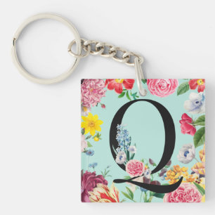Porte-clés Monogramme floral