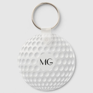 Porte-clés Monogramme Golf Ball Round