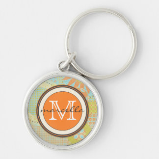 Porte-clés Monogramme lumineux de formes géométriques multi
