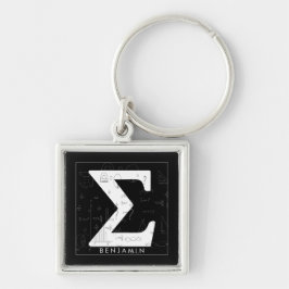 Porte-clés Monogramme mathématique - Symbole Sigma