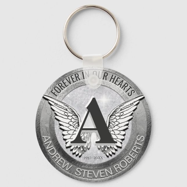 Porte-clés Monogramme | Mémorial | Angel Wings (Recto)