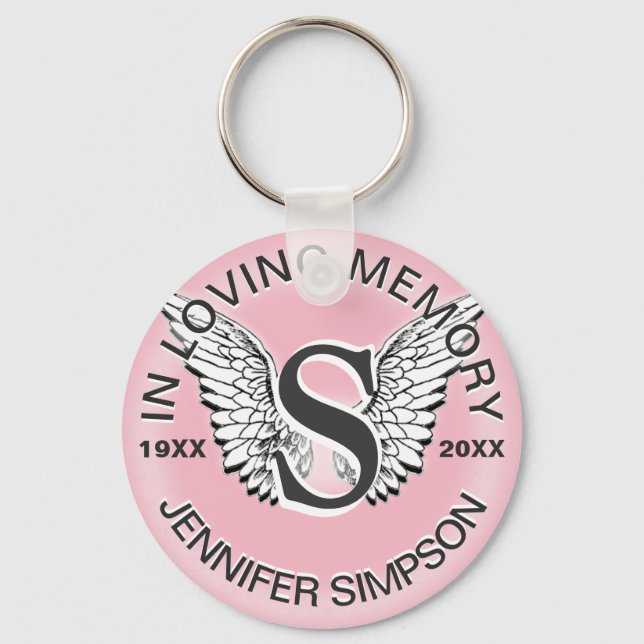 Porte-clés Monogramme | Mémorial | Angel Wings (Recto)