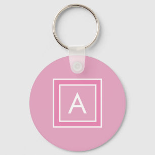 Porte-clés Monogramme moderne personnalisé