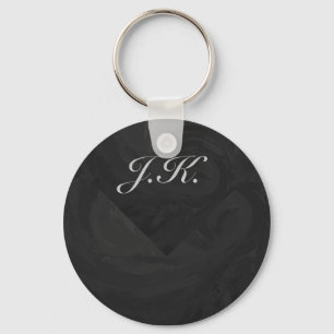 Porte-clés Monogramme noir de Kohl personnalisé