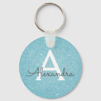 Monogramme Parties scintillant bleue et étincelle