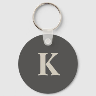 Porte-clés Monogramme personnalisé moderne