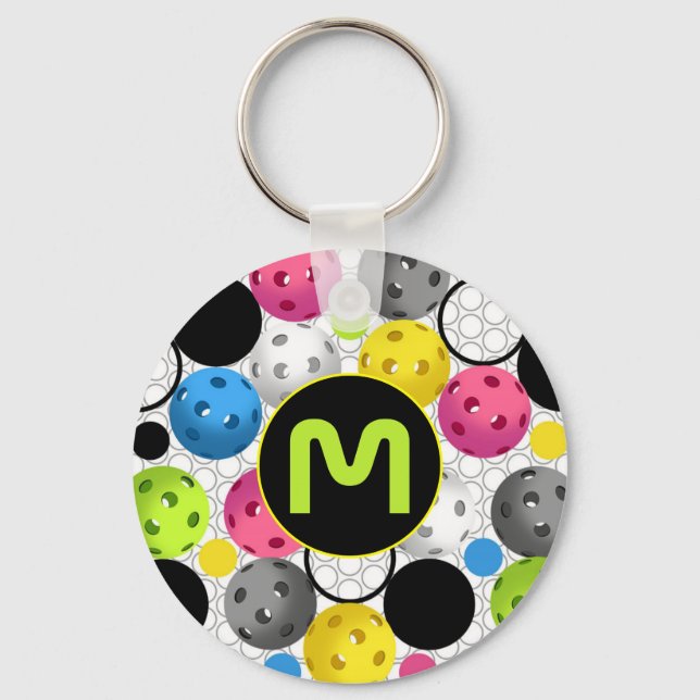 Porte-clés Monogramme Pickleballs (Recto)