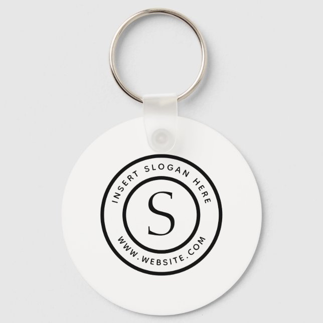 Porte-clés Monogramme professionnel personnalisé (Recto)
