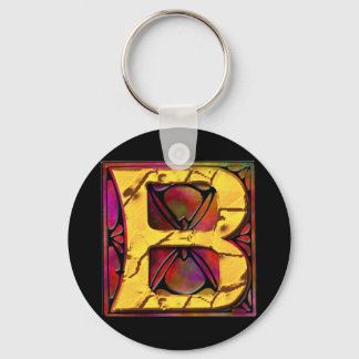 Porte-clés Monogramme : Verre Inoxydable B