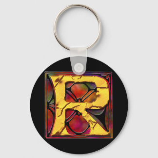 Porte-clés Monogramme : Verre Inoxydable R