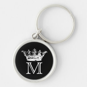 Porte-clés Monogramme vintage de couronne
