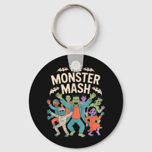 Porte-clés Monster Mash Halloween Dance Party mignonne Retro