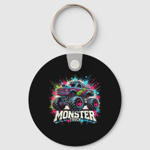 Porte-clés Monster Truck Retro Coloré Graffiti Toddlers Vous