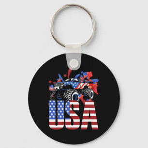 Porte-clés Monster Truck Tout-Petits Garçons Drapeau Américai