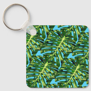 Porte-clés Monstera Feuille Porte - clé Cadeau vert