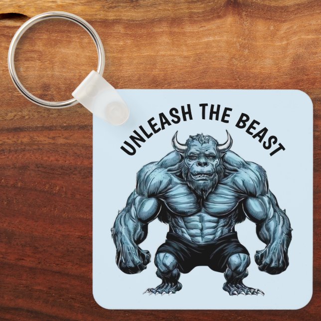 Porte-clés Monstre à cornes (Recto)