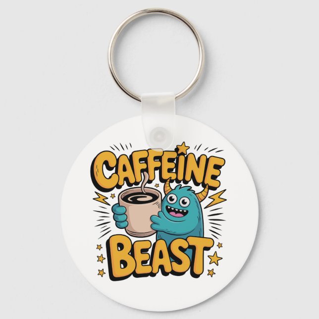 Porte-clés Monstre de café (Recto)