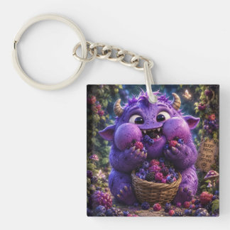 Porte-clés Monstre Mignon Bandit de Baies Fantastique Art de 