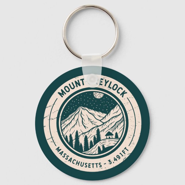 Porte-clés Mont Greylock Massachusetts Randonnée Ski Travel (Recto)