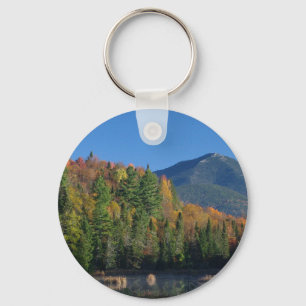Porte-clés Montagne de Whiteface au-dessus de peu d'étang de