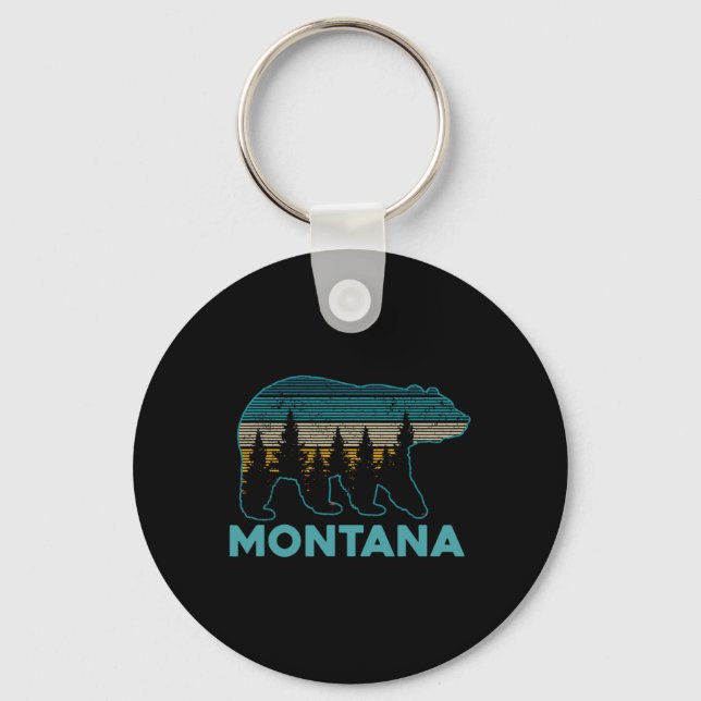 Porte-clés Montana Grizzly Bear Souvenir  (Recto)