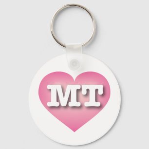 Porte-clés Montana Rose Fade Heart - J'aime MT