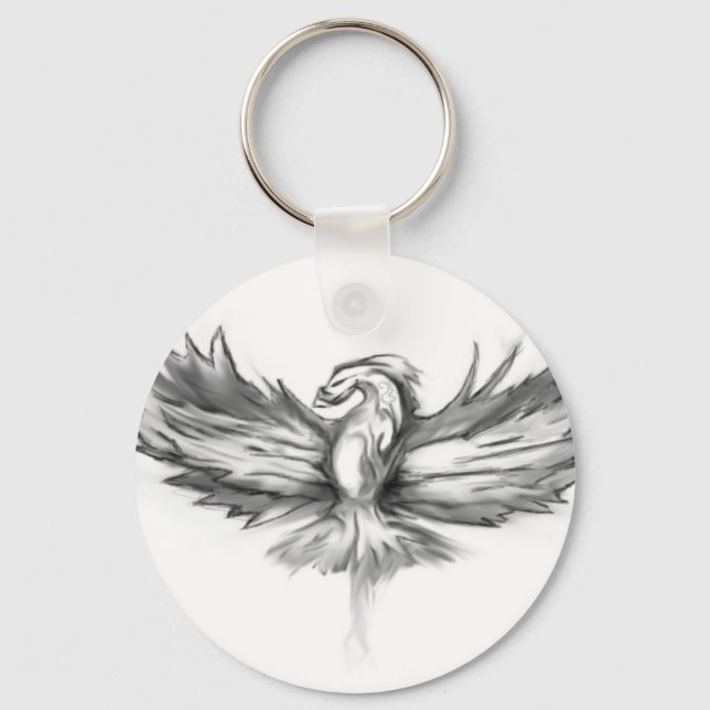 Porte-clés Montée de Phoenix gris (Recto)