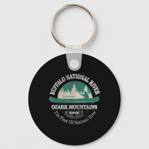 Porte-clés Montée de randonnée de la rivière nationale Buffal