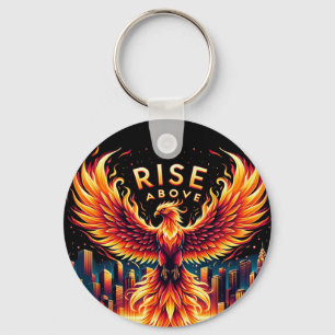 Porte-clés Montez au-dessus du feu de Phoenix