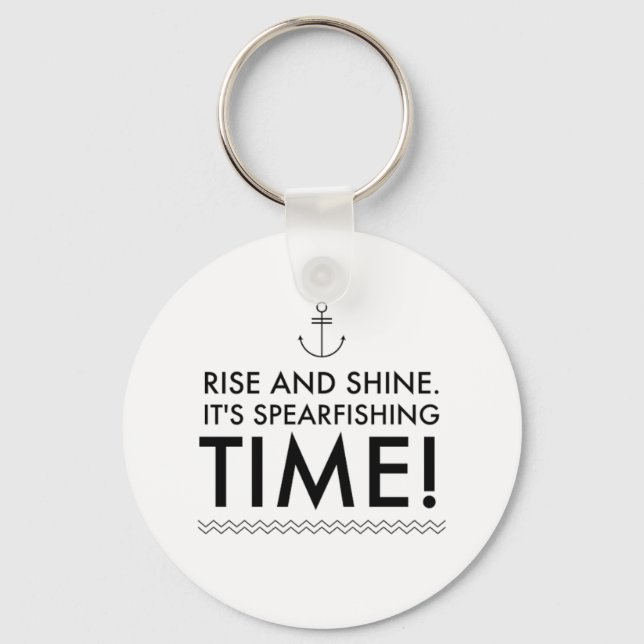 Porte-clés Montez et brille C'est SpearFishing TIme (Recto)