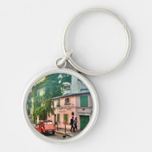 Porte-clés Montmartre, Paris, porte - clé au coucher du solei