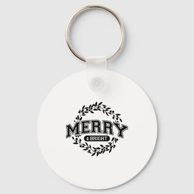 Porte-clés Moody And Uptight Merry And Xmas Bright Matching C (Recto)