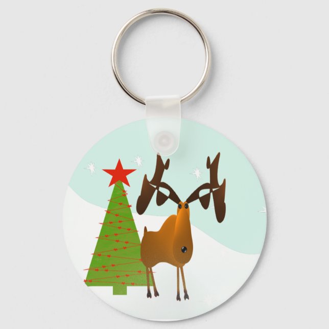 Porte-clés Moose de Noël (Recto)