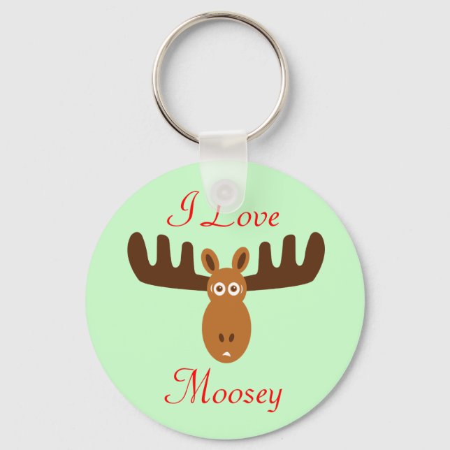 Porte-clés Moose Head_I Love Moosey (Recto)