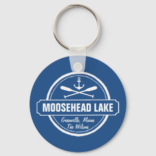 Porte-clés Moosehead Lake Maine ancre ville personnalisée et 