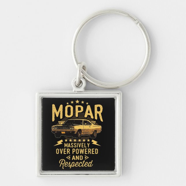 Porte-clés Mopar - Massivement Sur Powered Et Respecté (Devant)