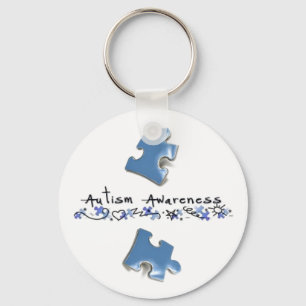 Porte-clés Morceaux bleus de puzzle - sensibilisation sur