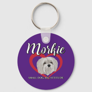 Porte-clés Morkie - Petit chien, grande attitude - 3