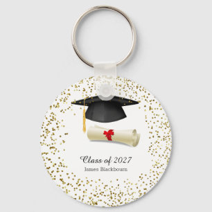 Porte-clés Mortier noir, obtention du diplôme d'or de