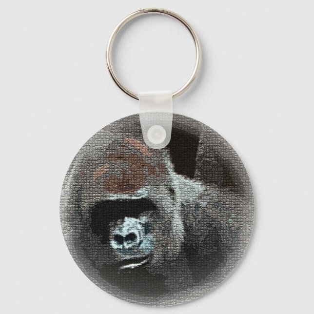 Porte-clés Mosaic Effet Gorilla Portrait Porte - clé (Recto)