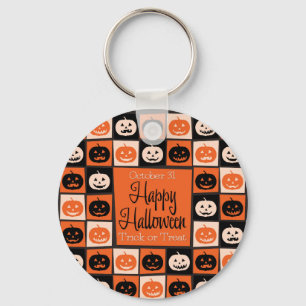 Porte-clés Mosaïque citrouille d'Halloween
