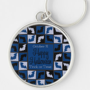 Porte-clés Mosaïque de chauve-souris d'Halloween