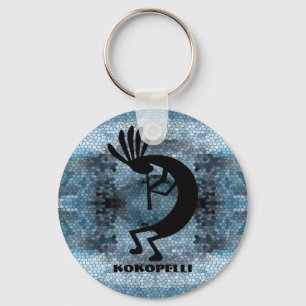 Porte-clés Mosaïque de Kokopelli Sud-Ouest du désert Bleu