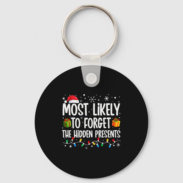 Porte-clés Most Likely To Forget The Hidden Family Christmas  (Recto)