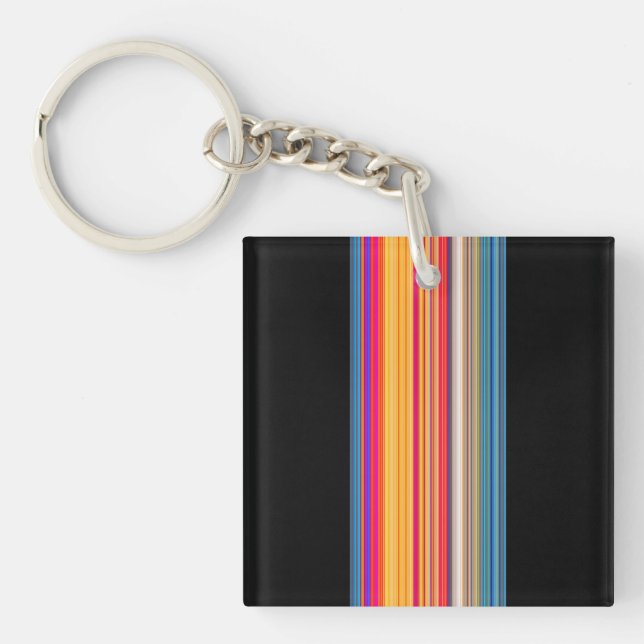 Porte-clés Motif à bandes multiples (Devant)