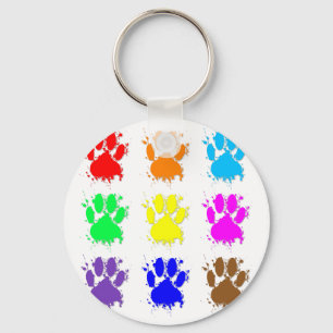 Porte-clés Motif à mâchoires pour chien d'encre