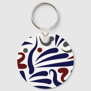 Porte-clés Motif abstrait joli