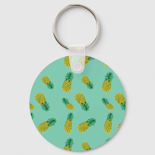 Porte-clés Motif ananas sur Porte - clé (Recto)